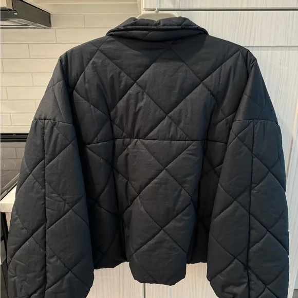 Black Quilted Women's Jacket - Picture 6 of 11